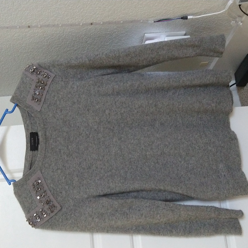 J. Crew Gray Cashmere Sweater